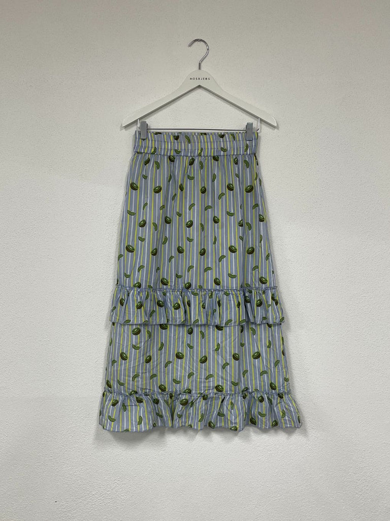 Kiwi striped skirt